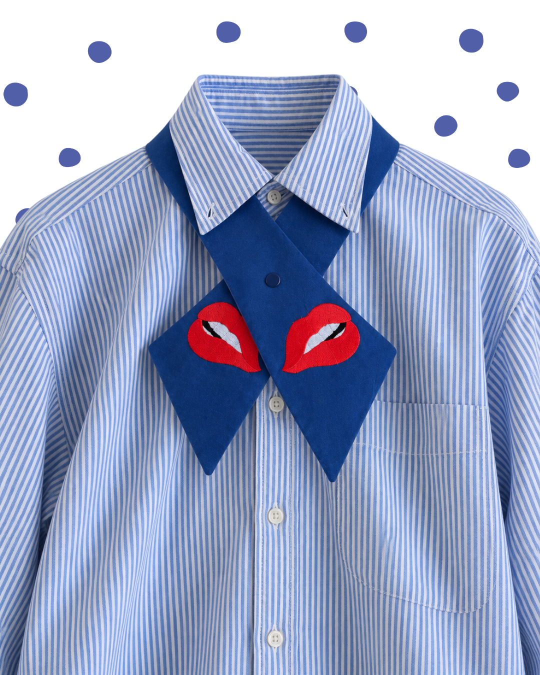 Lips Crossover Bow Tie