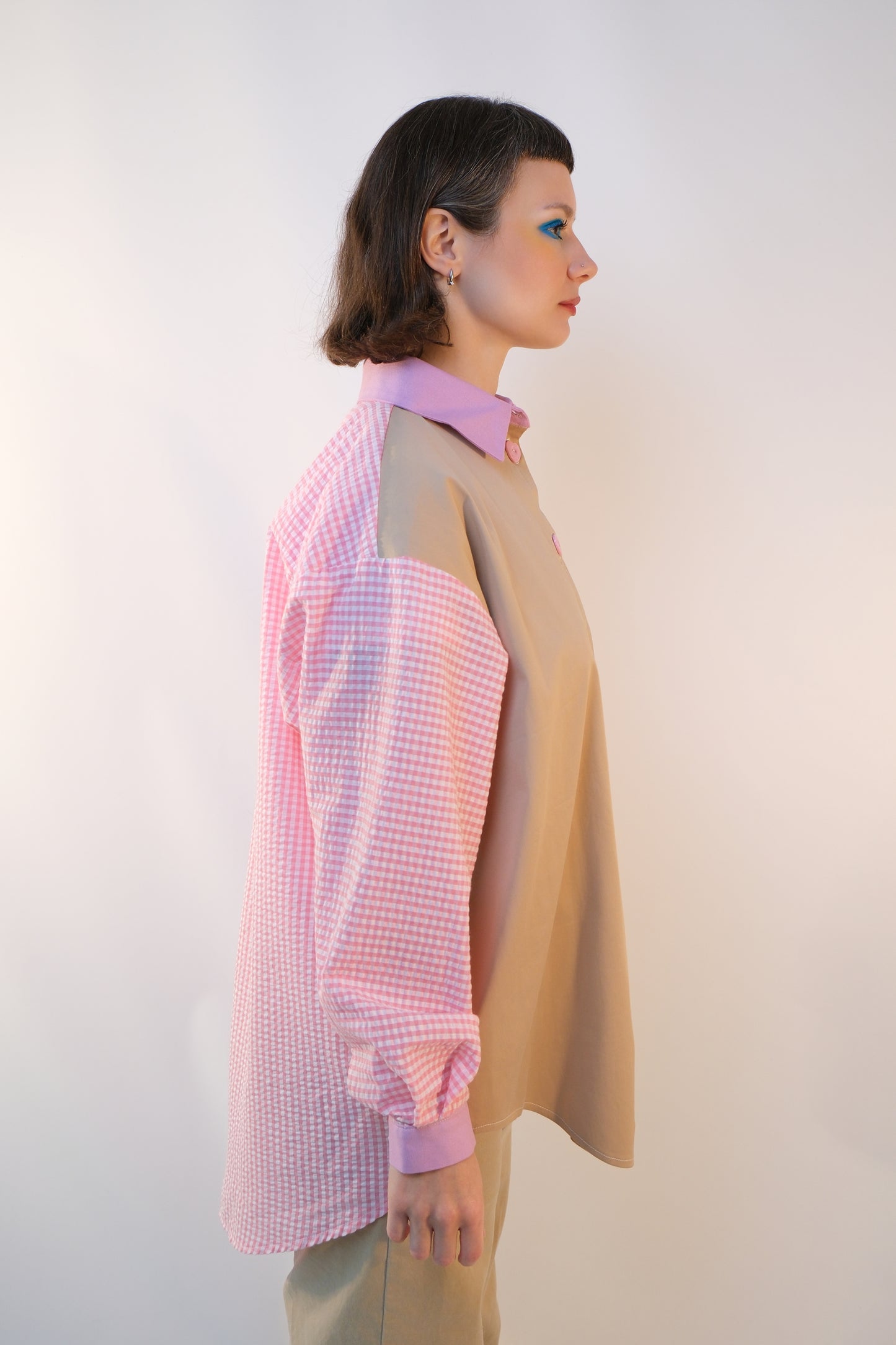 Blush & Mocha Oversized Shirt