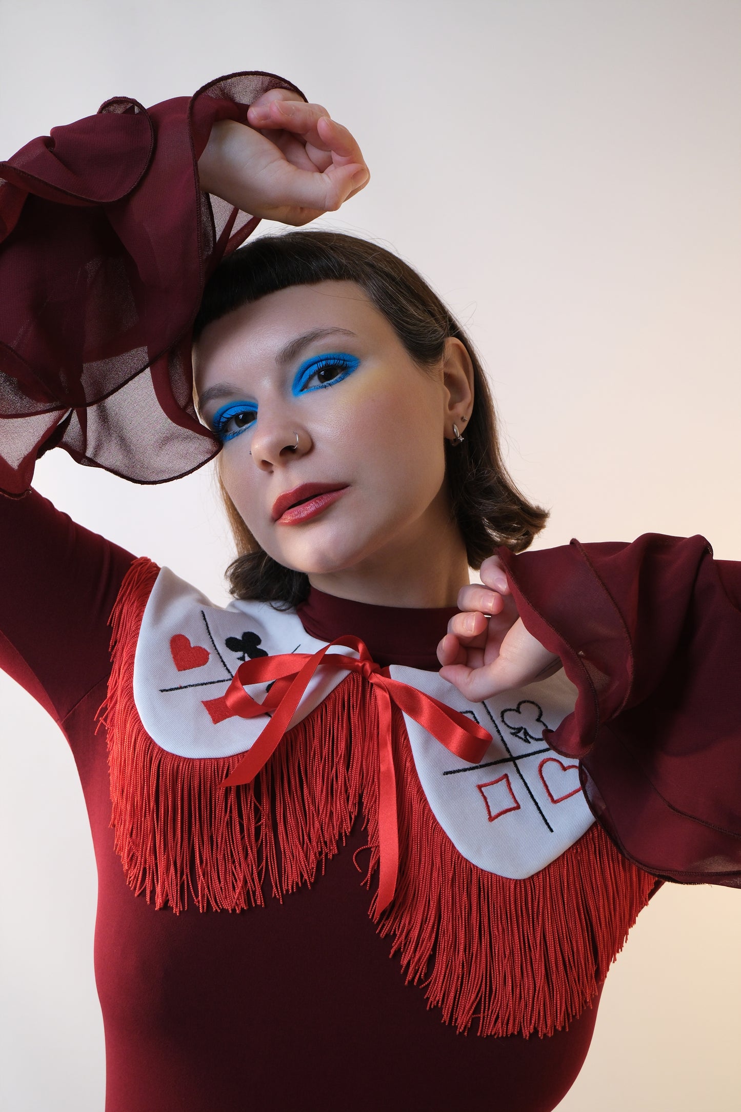 Card Trouble Detachable Collar