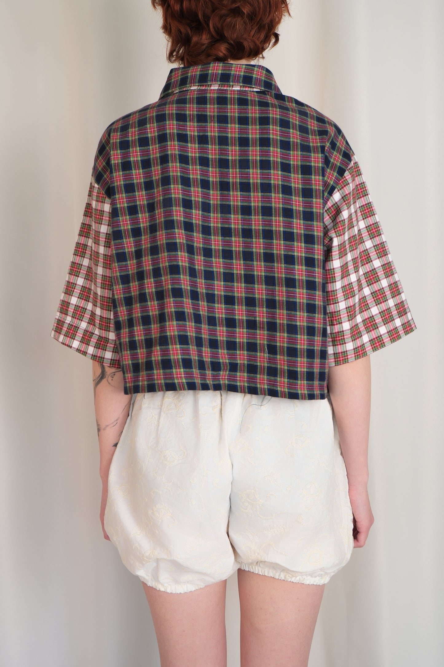Plaid Crop Shirt