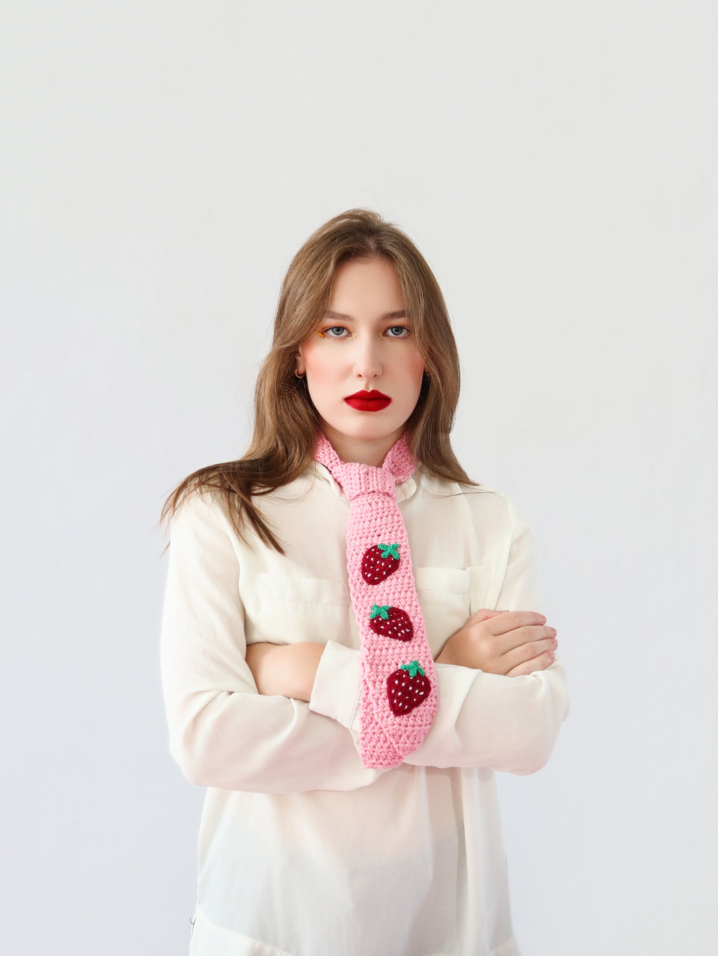Strawberry Attire Tie (Pink)