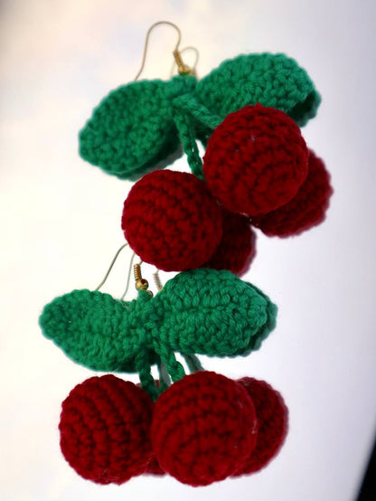 Cherry Delight maroon earrings