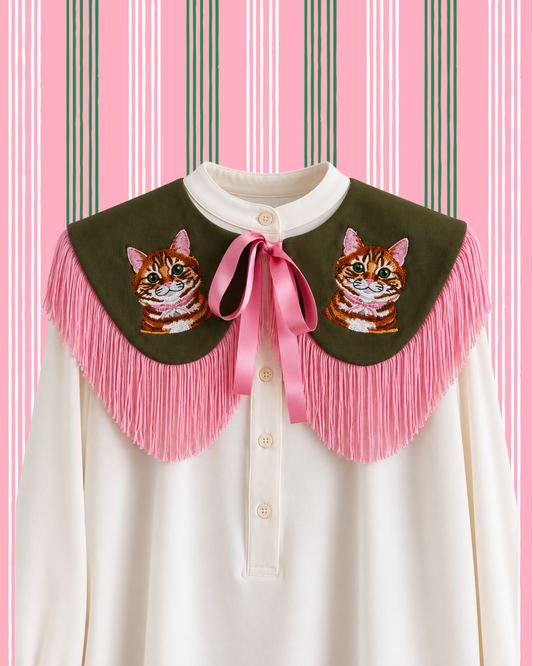 Orange Cat Detachable Collar
