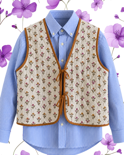 Mustard Quilted Vest
