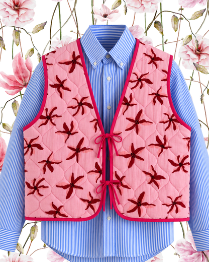Pink Quilted Vest