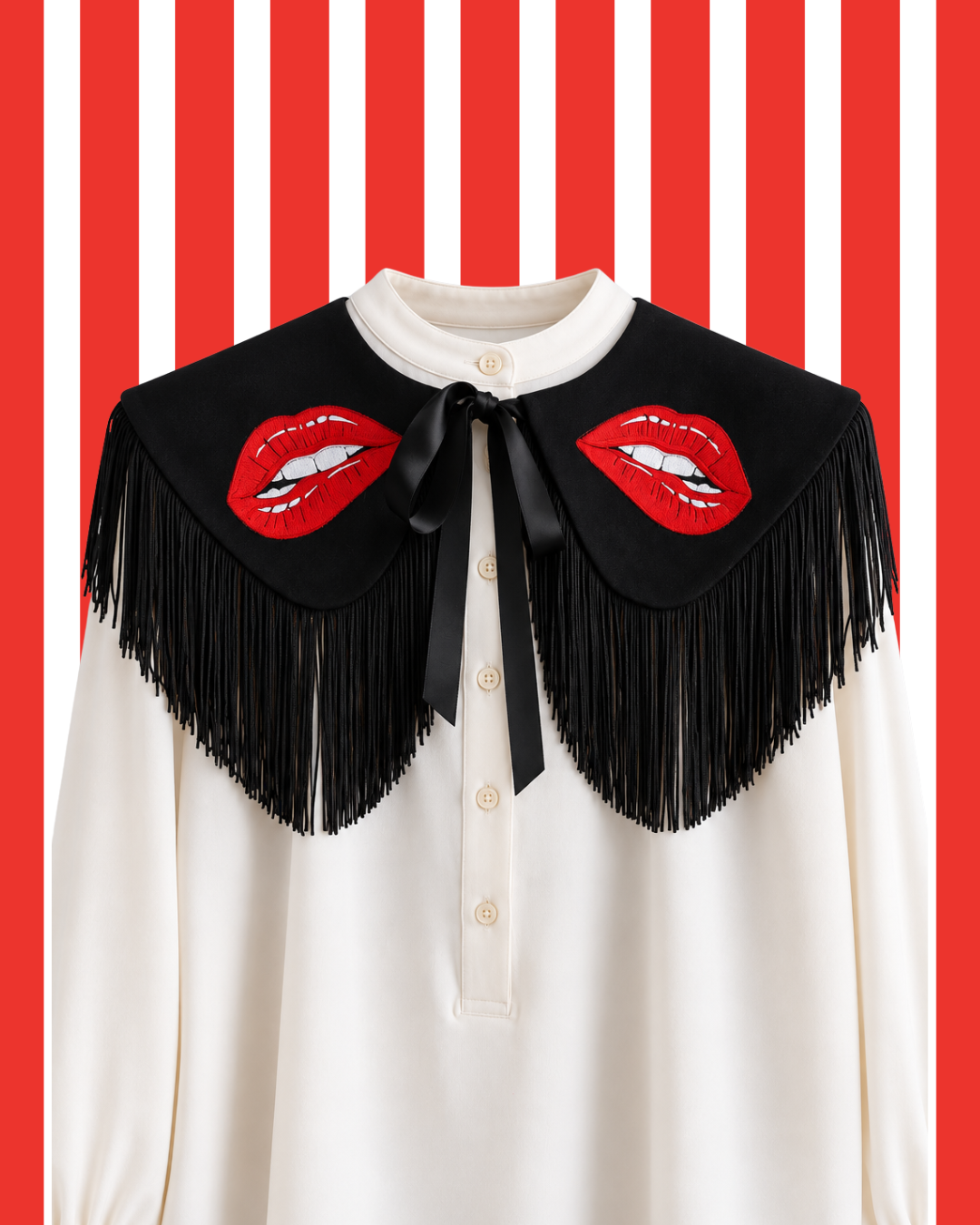 Crimson Kiss Detachable Collar