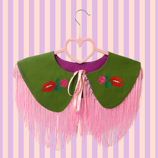 Roses Are Pink Detachable Collar