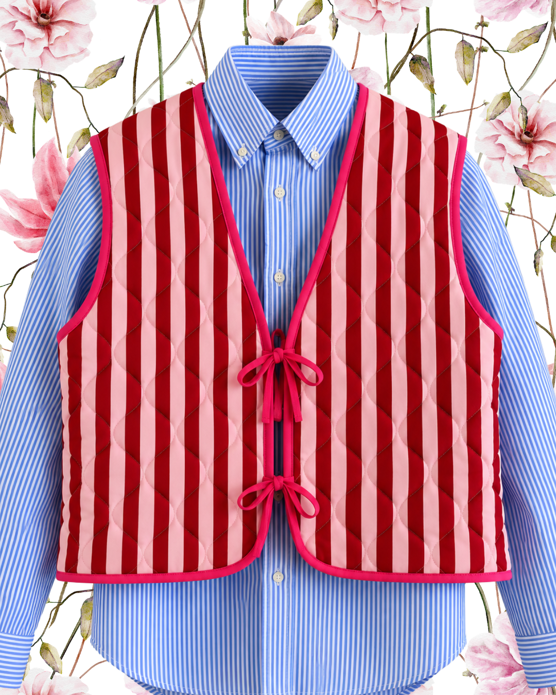 Pink Quilted Vest