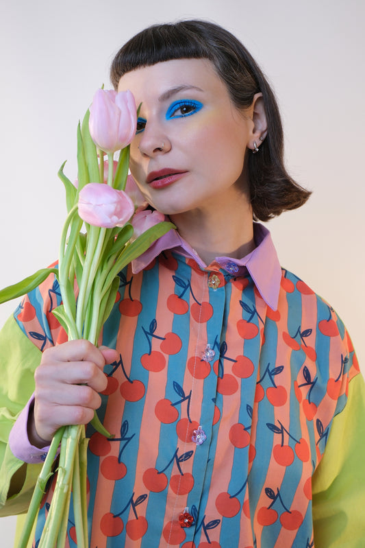 Sweet Cherry Oversized Shirt