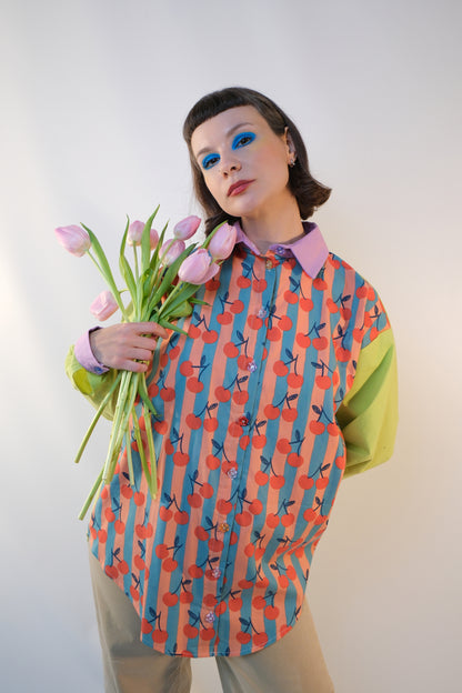 Sweet Cherry Oversized Shirt