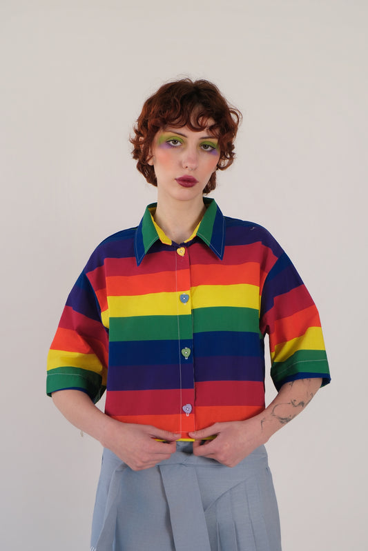 Rainbow Crop Shirt