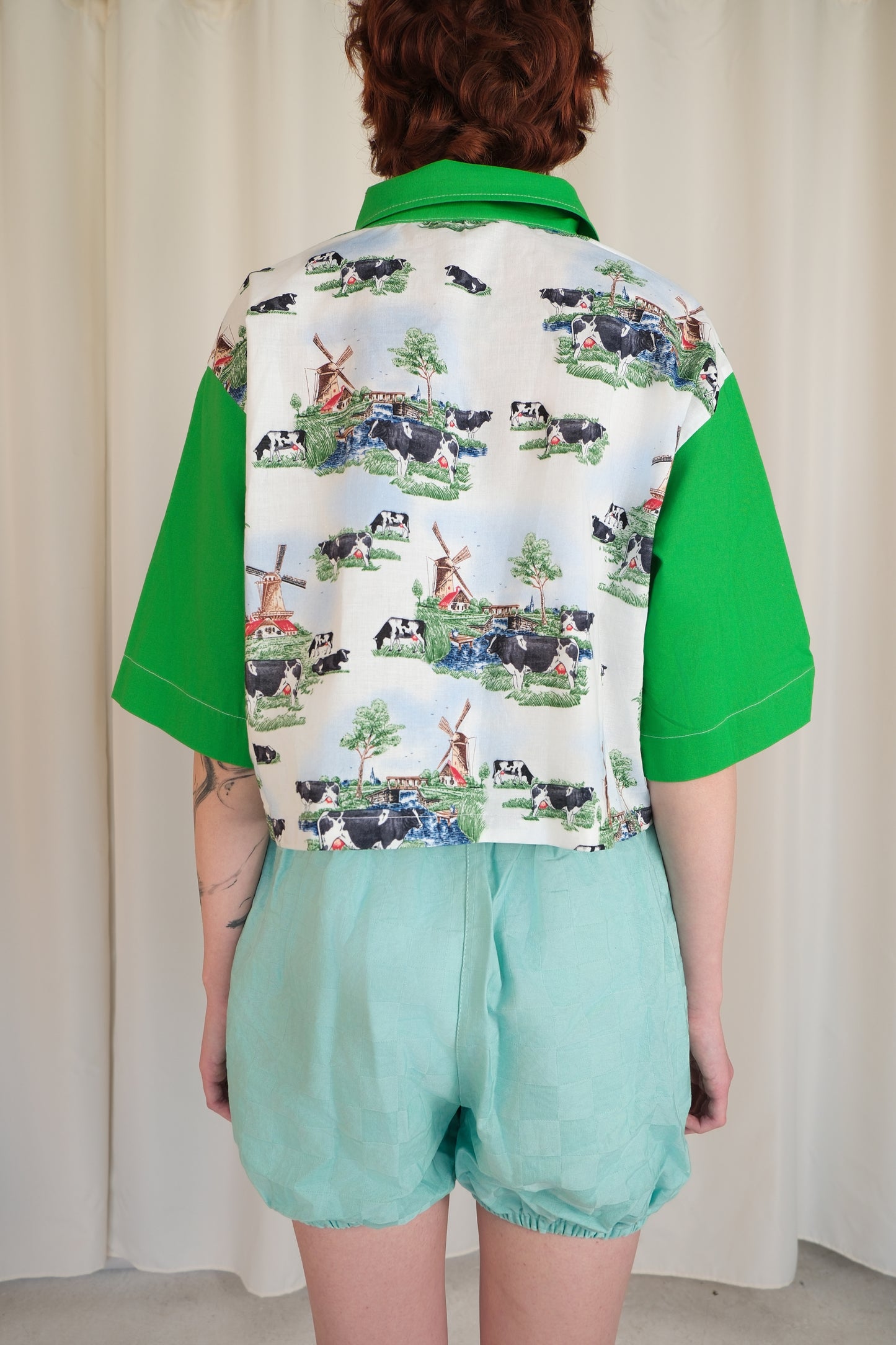 Cows Crop Shirt