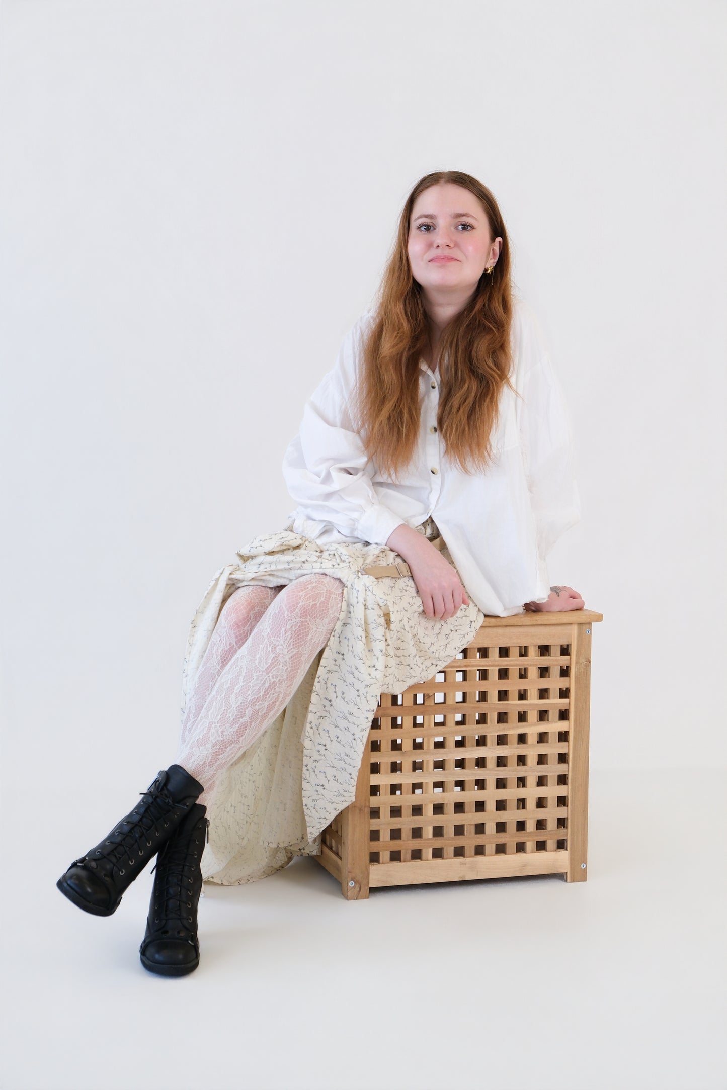 Beige Garter Skirt