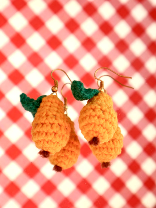 Isabella Pears yellow earrings